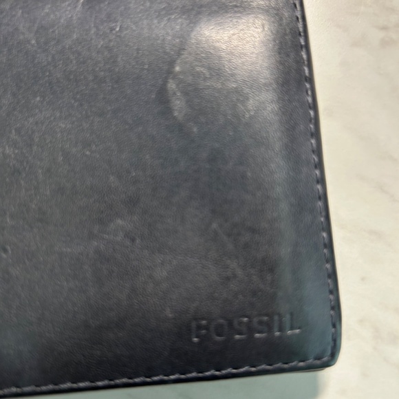 Fossil Black Leather Wallet - Picture 1 of 5